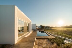 Modern villa with pool and deck